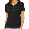 vinnysWomen's Relaxed Jersey Short Sleeve V Neck Tee Thumbnail